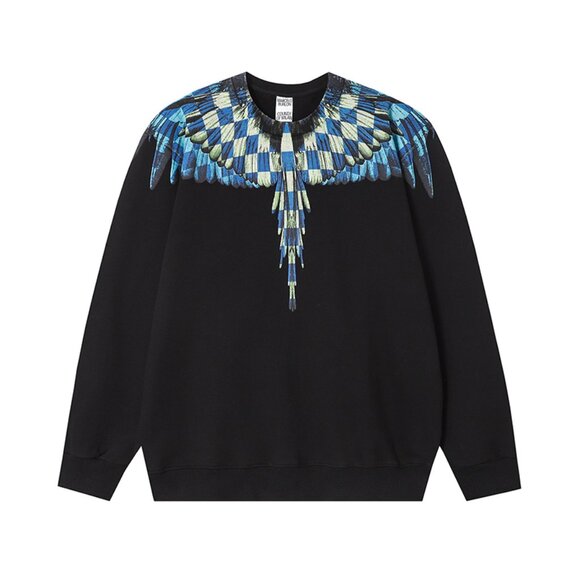 Marcelo Burlon County Of Milan Chess Wings Check Wings Long Sleeves